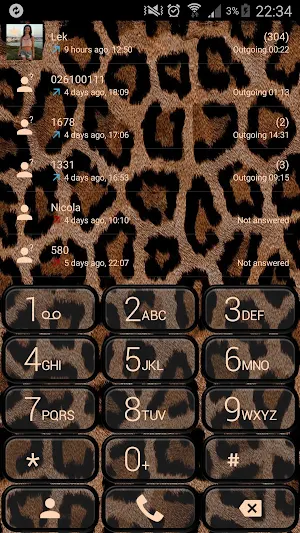 Theme for ExDialer Leopard Screenshot 1