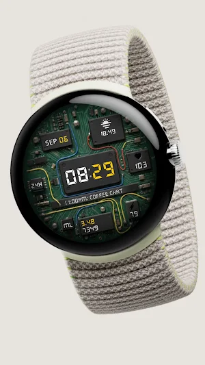 Electronic 05 Watch Face Screenshot 0