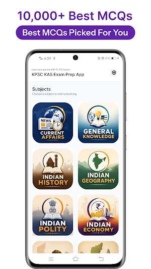 KPSC KAS FDA SDA Exam Prep App Screenshot 1
