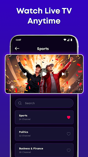 Live TV: Watch Movies & TV Screenshot 3