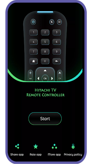 Hitachi TV Remote Controller Screenshot 1