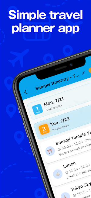 Trip Planner · Share Itinerary Screenshot 0