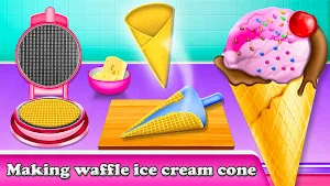 Ice Cream Cone Cupcake Maker Baking - Cooking Game Screenshot 1