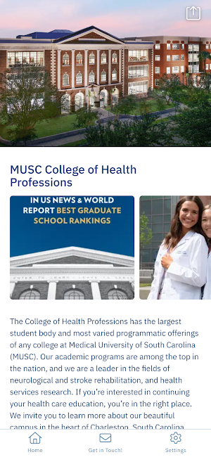 MUSC CHP Self-Guided Tour Screenshot 0