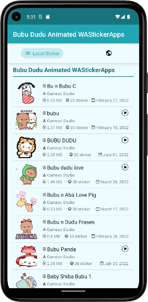 Bubu Dudu Animated WASticker Screenshot 0