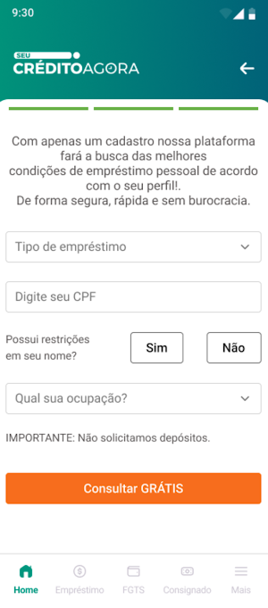 Seu Crédito Agora - Empréstimo Screenshot 3