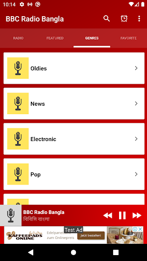 Uk BBC Radio Bangla App Screenshot 3
