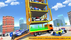 Police Multi Level Formula Car Parking Games Screenshot 1