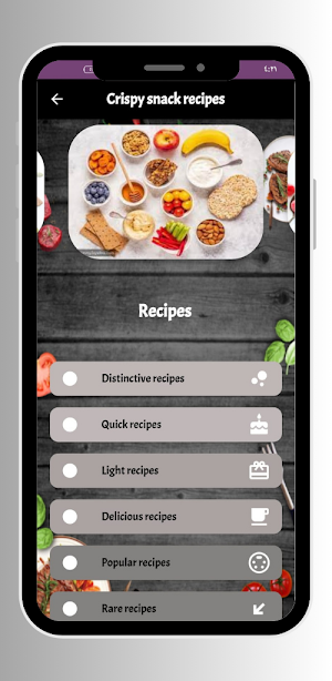 Crispy snack recipes Screenshot 1