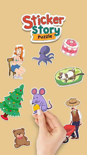 Sticker puzzle: color of love Screenshot 0