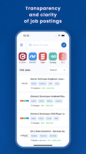 GermanTechJobs: German IT jobs Screenshot 2