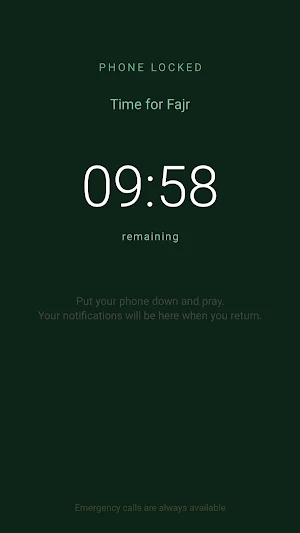 Hudhur - Salah lock Screenshot 2