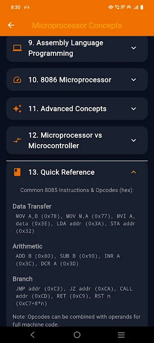 Microprocessor Visual Learning Screenshot 1