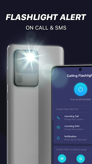 Flash alert: flash on call sms, blinking light Screenshot 0