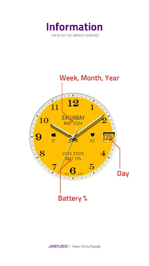 JW180 jwstudio watchface Screenshot 1