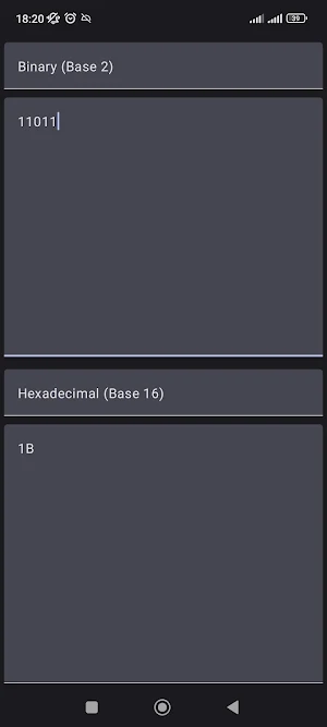 Base Converter Screenshot 1