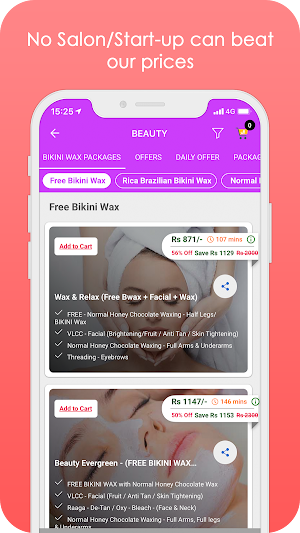 Yes Madam - Smart Salon At Home & Wellness Screenshot 3