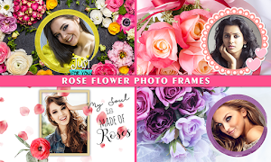 Photo Editor & Photo Frames Rose Flower Background Screenshot 0