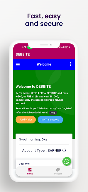 DEBBITE Screenshot 2