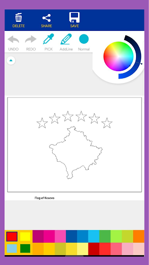 European Flags Coloring Book Screenshot 2