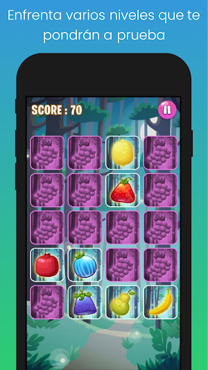 Juego de memoria para niños con Frutas Screenshot 1
