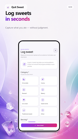 Quit Sweet: Sugar Tracker Screenshot 1
