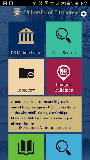 Pitt PS Mobile Screenshot 0