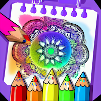 Coloring Mandala Games: Gliter