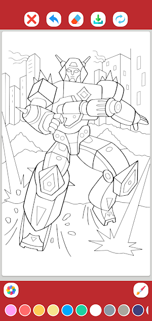 Robot Coloring Book Screenshot 2