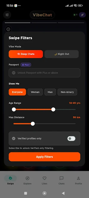 VibeChat:- Dating app & Chat. Screenshot 0