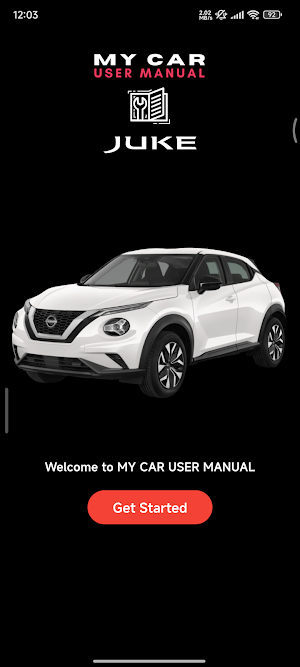My Car User Manual Nissan Juke Screenshot 0