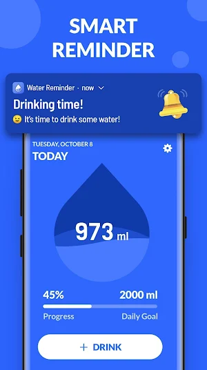 Water Drinking Reminder - Water Tracker Screenshot 0