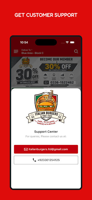 Italian Burgers & Fast Food Screenshot 3