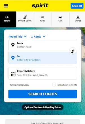 nk spirit airlines Screenshot 1