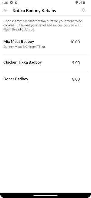 Xotica Badboy Kebabs Northwich Screenshot 3