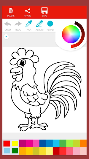 Chicken Coloring Book Screenshot 1
