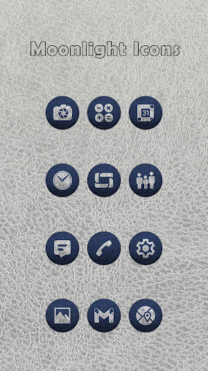 Moonlight Blue Icons Screenshot 0