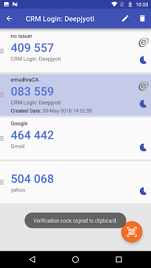emToken Authenticator Screenshot 2