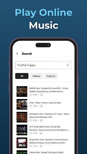 Tubidi MP3 Music Player Screenshot 2