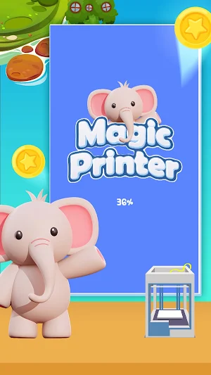 Magic Printer-Cute Elephant Screenshot 0
