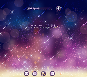 Meteor Shower Theme +HOME Screenshot 0