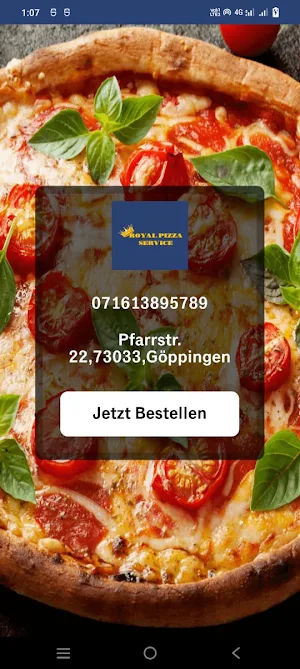 Royal Pizza Service Screenshot 0