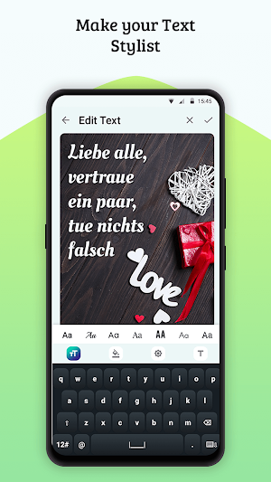 Write German Text on photo Screenshot 3