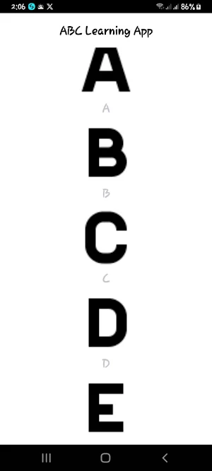 ABC Learning App Screenshot 0