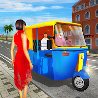 Modern tuk tuk Auto Rickshaw US driving simulator