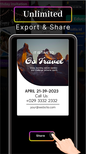 Poster Maker: Flyer Maker App Screenshot 2