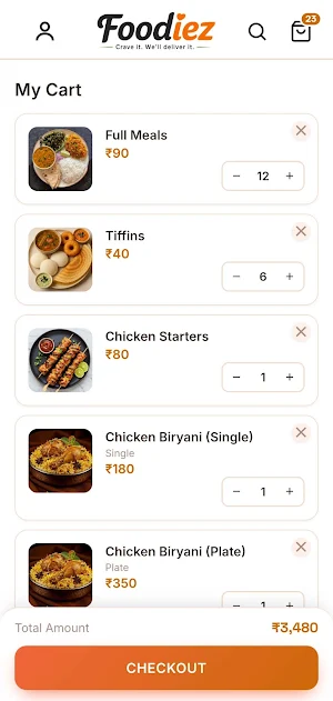 Foodiez Screenshot 2