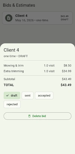 LAWN CARE PRO Screenshot 1