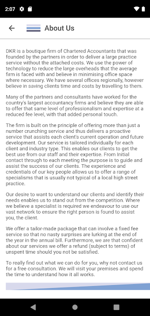 DKR Chartered Accountants Screenshot 1