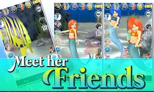 Talking Mermaid Princess NoAds Screenshot 2